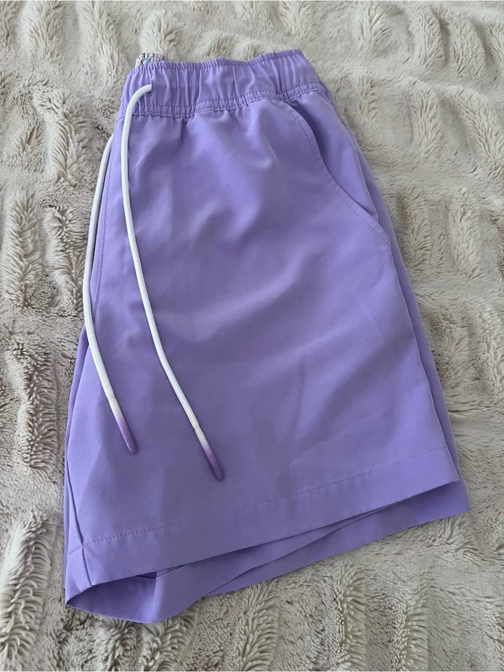 Caribbean Men's Lavender Athletic Drawstring Shorts